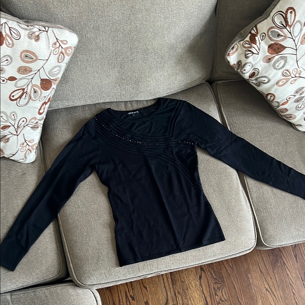 Leo & Ugo Black Long Sleeve Top